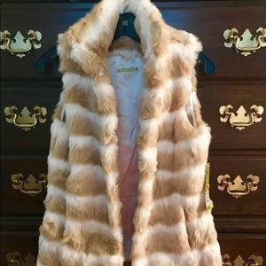 GIANNI BINI Fur Vest - NWT - Women’s XS
